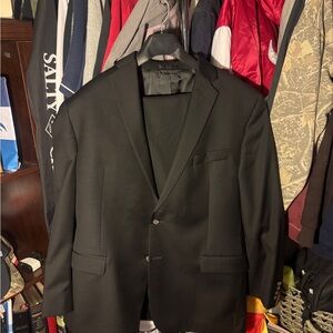 Classic Black Men's Blazer With Dress Pants set